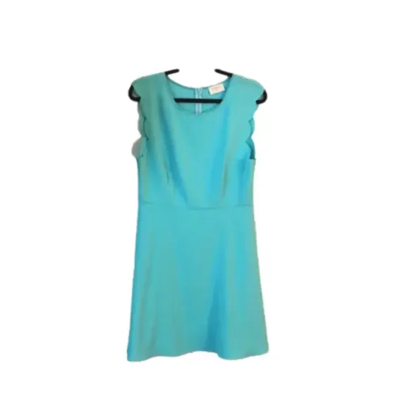 Everly‎ Mint Green Size Large Scalloped Sleeve  Dress - Picture 5 of 8